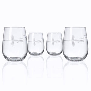 Angler's Etched Glass Barware