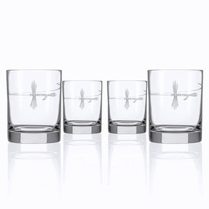 Angler's Etched Glass Barware