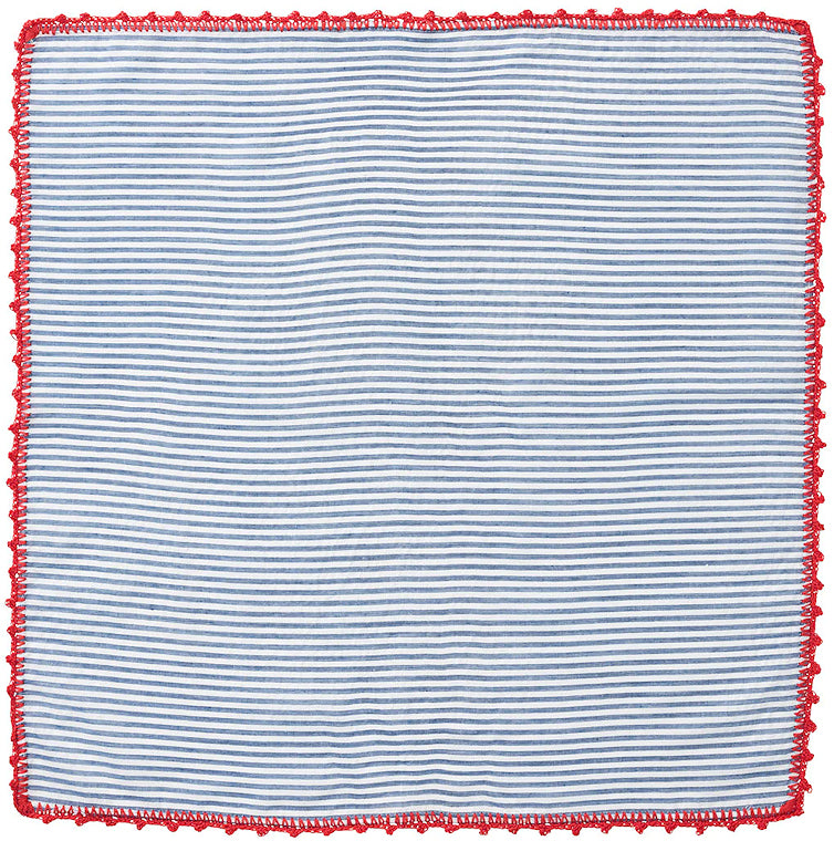 Patriotic Seersucker Stripe Napkin Set