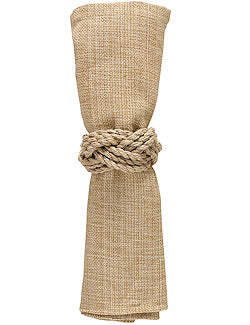 Rustic Jute Rope Napkin Ring Set