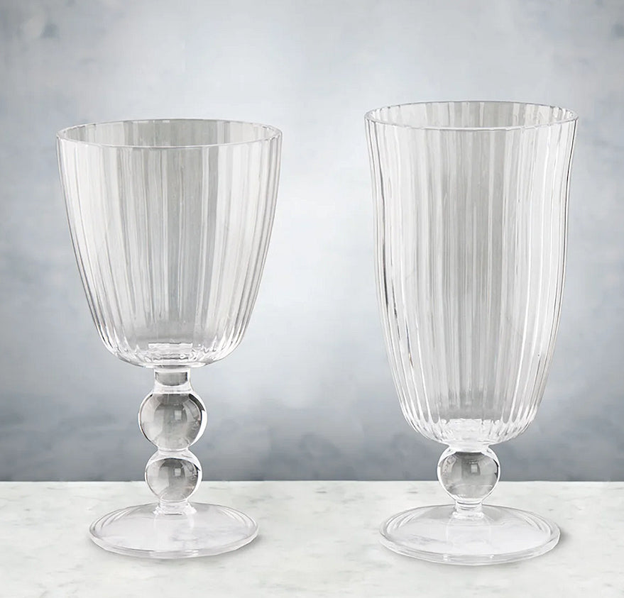 Venetian Elegance Acrylic Stemmed Glasses