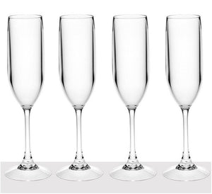 Connoisseur Acrylic Champagne Flutes