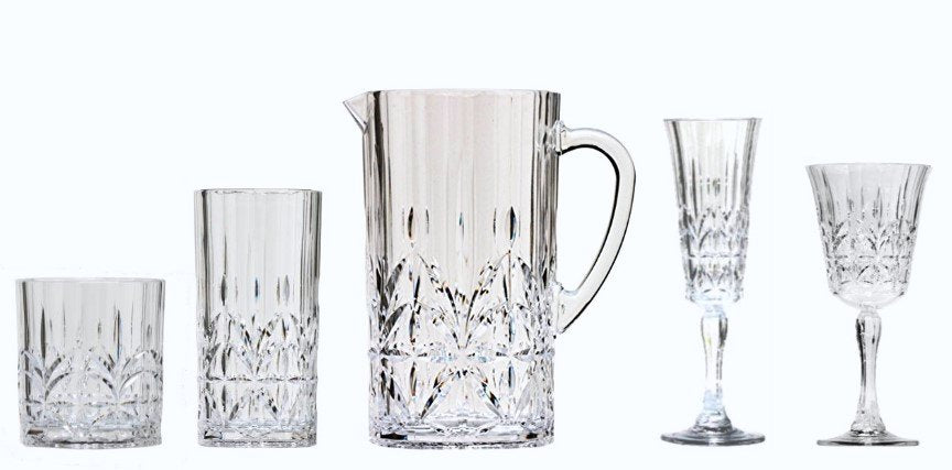 Crystal Cut Acrylic Barware