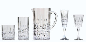 Majesty Crystal Cut Acrylic Glasses