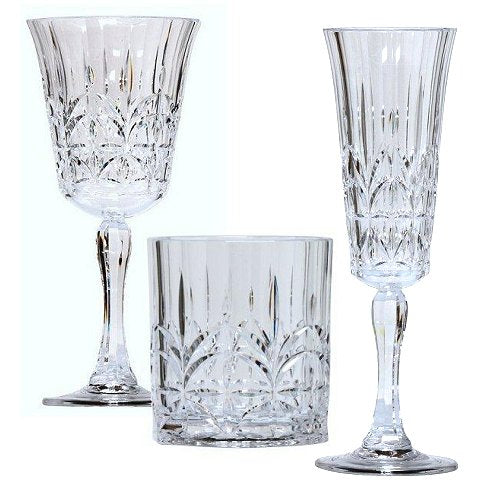 Majesty Crystal Cut Acrylic Glasses