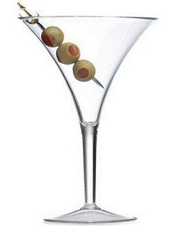 Golden Age Flared Acrylic Martini Glasses