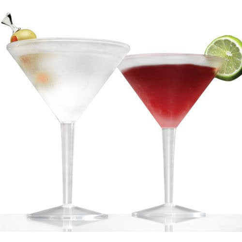 Freezer Chill Layer Acrylic Martini Glasses