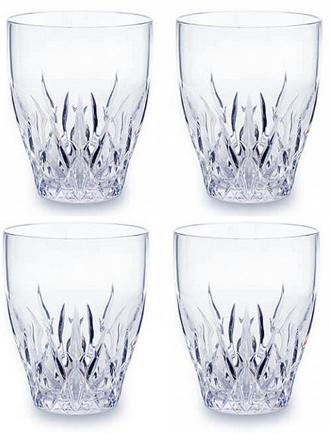 Crystal Cut Acrylic Barware