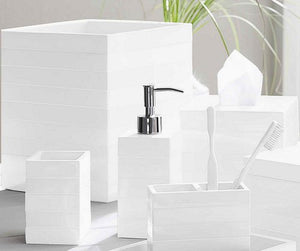 White shiplap 3-Pc. Bath Set