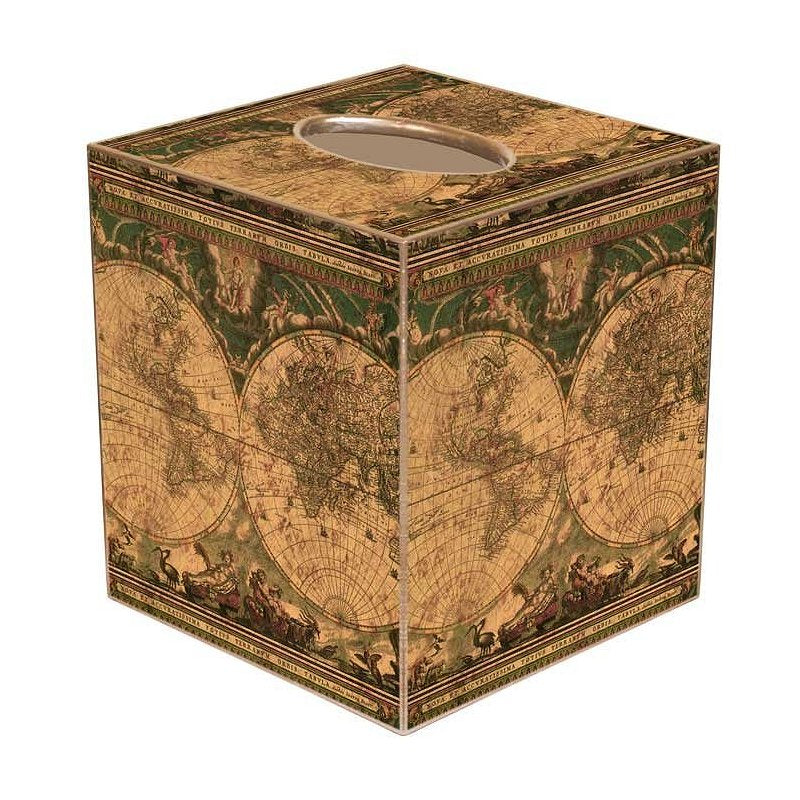 Old World Chart Decoupage Bath Set