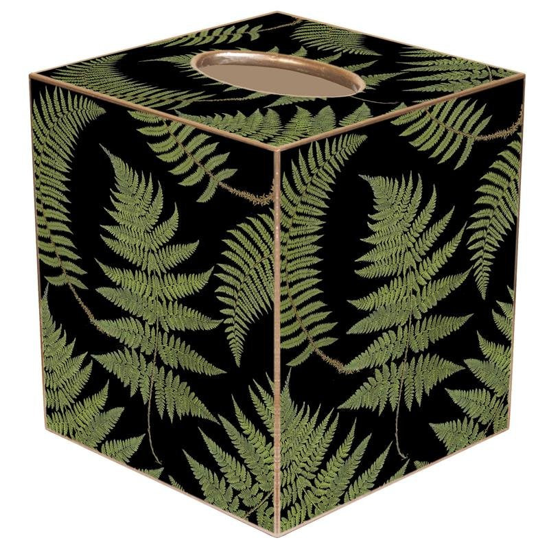 Wood Fern Decoupage Bath Set