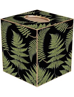 Wood Fern Decoupage Bath Set