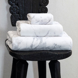 Luxe-Protect Egyptian Cotton Towel Sets/Marbled