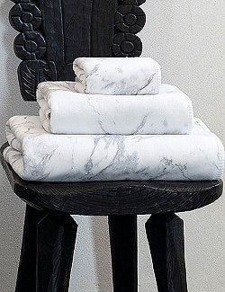 Luxe-Protect Egyptian Cotton Towel Sets/Marbled