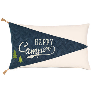 Happy Camper Tassel Accent Pillow