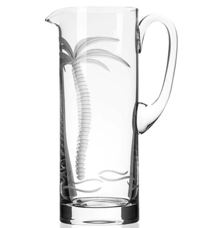 Palm Island Etched Glass Barware Collection