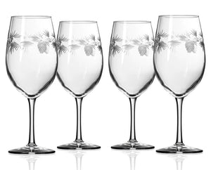 Northern Pine Etched Glass Barware Collection