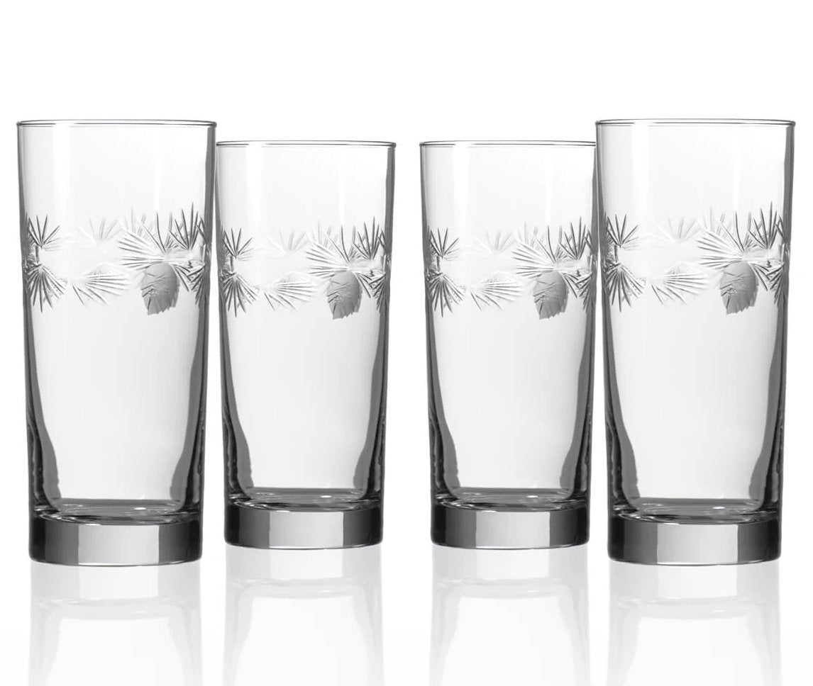 Northern Pine Etched Glass Barware Collection