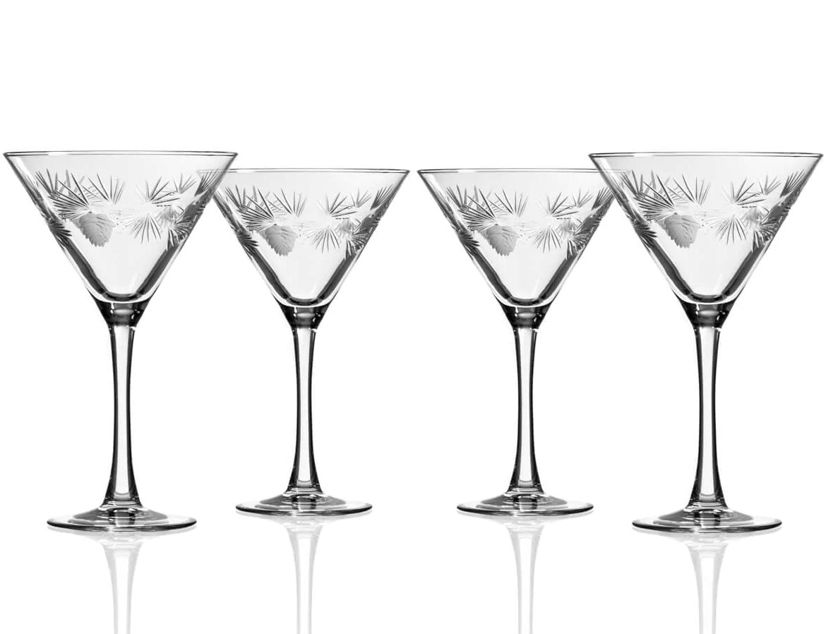 Northern Pine Etched Glass Barware Collection