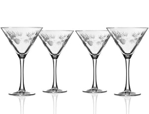 Northern Pine Etched Glass Barware Collection