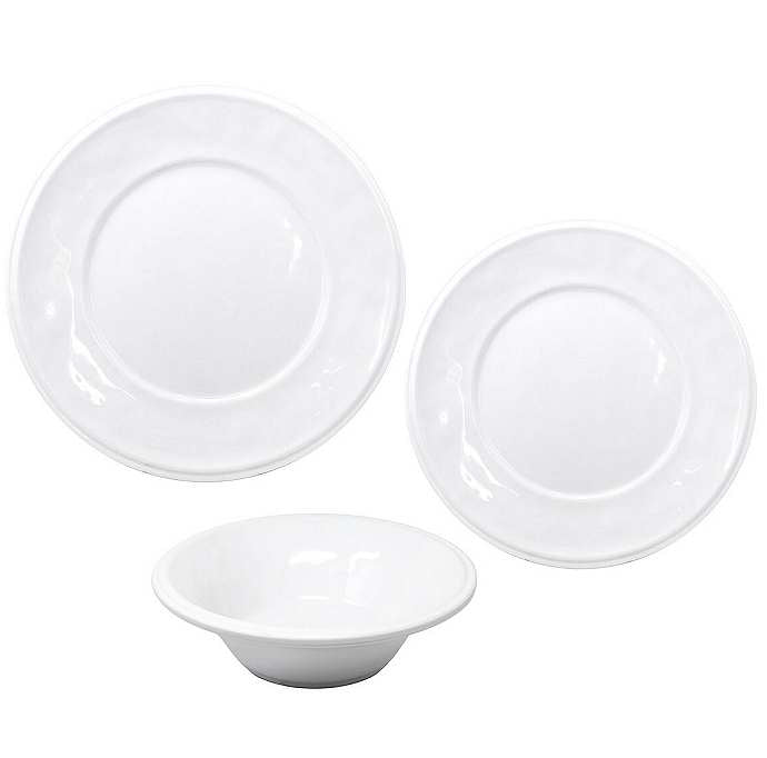 Cosmo Café White Melamine Dinnerware