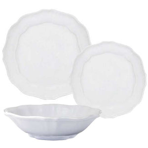 Old World Scalloped Melamine Dinnerware