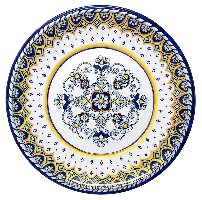 Old World Salerno Blue Melamine Dinnerware