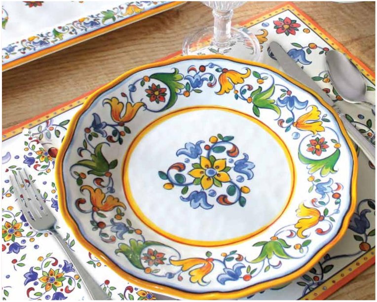 Old World Sicilian Summer Melamine Dinnerware