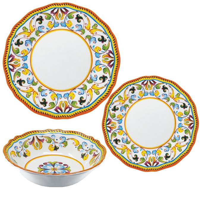 Old World Tuscan Summer Melamine Dinnerware