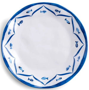 Old World: Santorini Blue Luxury Melamine Dinnerware