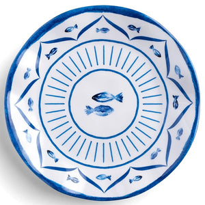 Old World: Santorini Blue Luxury Melamine Dinnerware