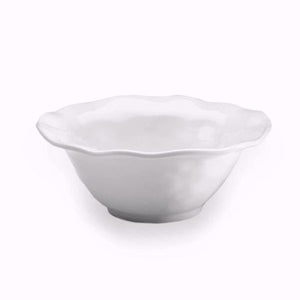 White Swells Round Melamine Dinnerware