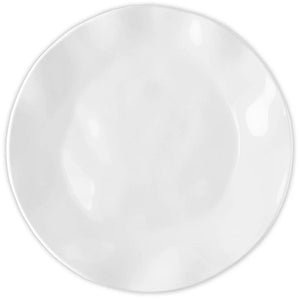 White Swells Round Melamine Dinnerware