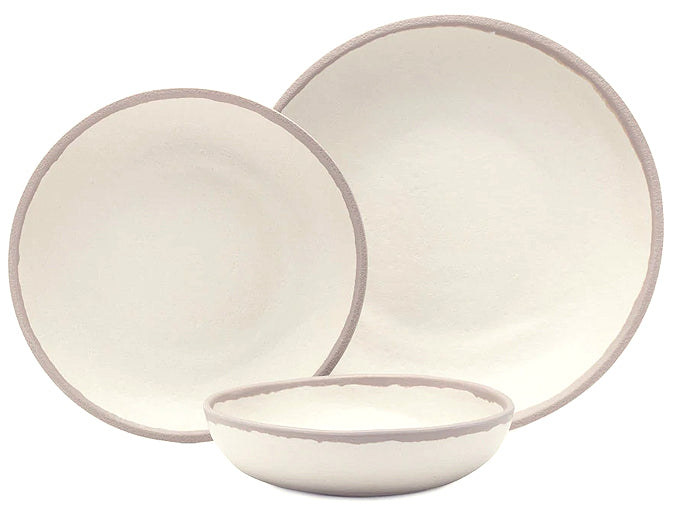 Portside Pottery Melamine Dinnerware/Taupe