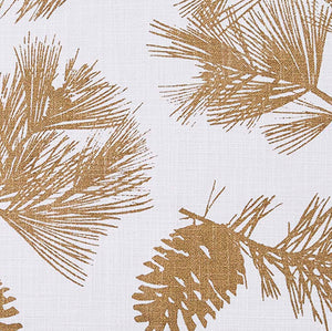 Gilded Pinecones Table Linens