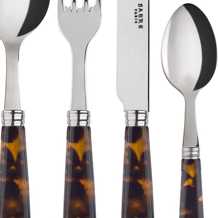 Isla Tortoise Natural Collection Flatware Set