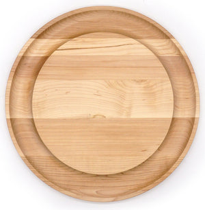 Entertaining In-The-Round Maple Wood Serving Boards