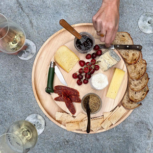 Entertaining In-The-Round Maple Wood Serving Boards