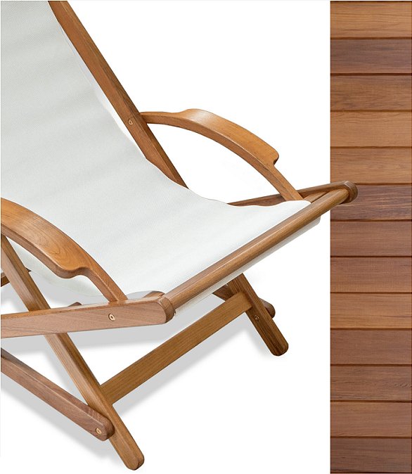 Luxury Teak Collection Sling Sun Chair