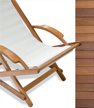 Luxury Teak Collection Sling Sun Chair