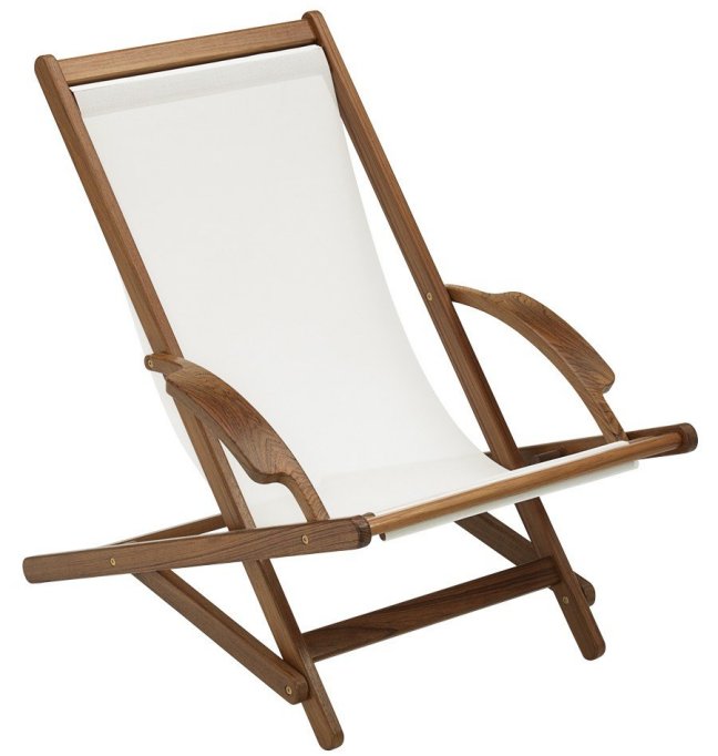 Luxury Teak Collection Sling Sun Chair