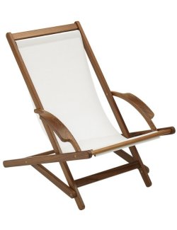 Luxury Teak Collection Sling Sun Chair