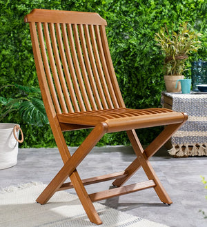 Luxury Teak Collection Curved  Slat Chair