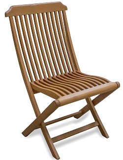 Luxury Teak Collection Curved  Slat Chair