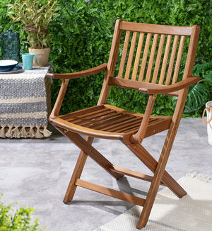 Luxury Teak Collection Folding Arm Chair