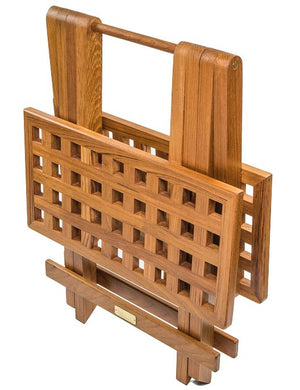 Luxury Teak Collection Hatch Grate Small Folding Table