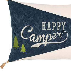 Happy Camper Tassel Accent Pillow