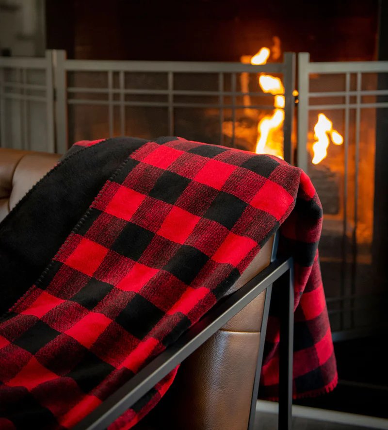 Luxury Double-Plush Throws/Ranch Plaid