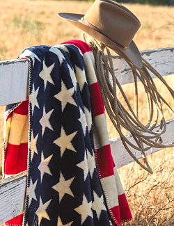 Luxury Double-Plush Throws/Stars And Stripes