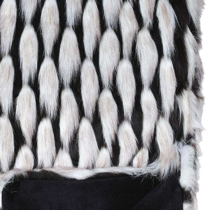 Onyx Snow Faux Fur Luxury Throw